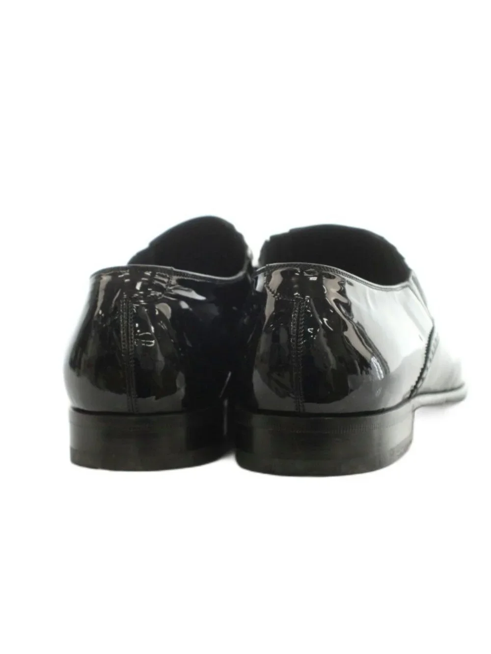 Gucci Dress Shoes Logo Patent Black 9.5
